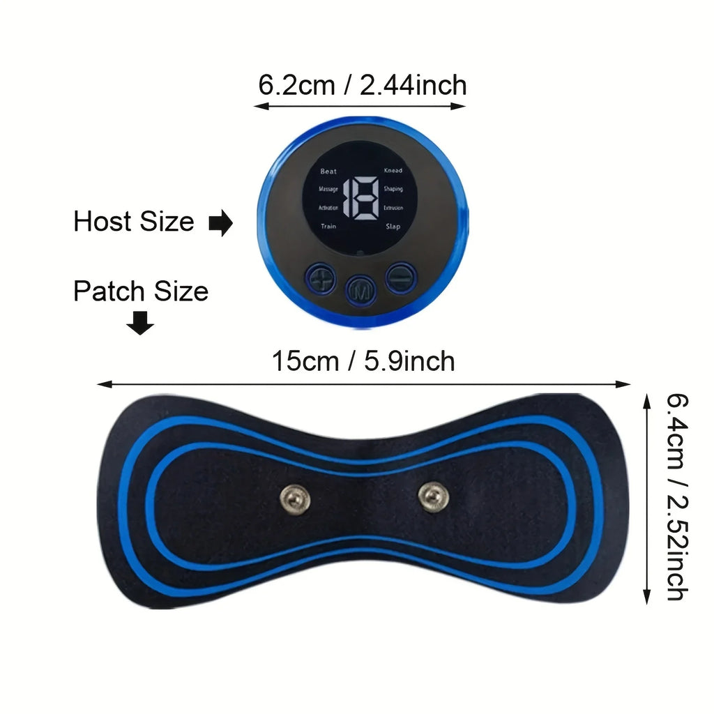 EMS Electric Muscle Massager — 8 Modes, 19 Intensity Levels | Neck, Back & Body Relief