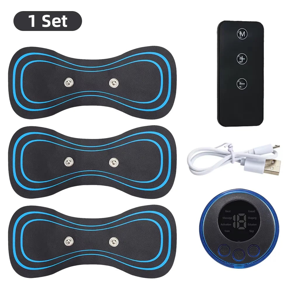 EMS Electric Muscle Massager — 8 Modes, 19 Intensity Levels | Neck, Back & Body Relief