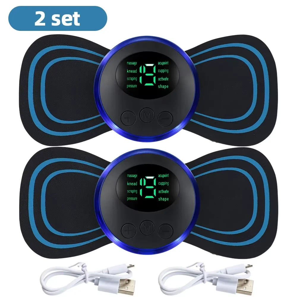 EMS Electric Muscle Massager — 8 Modes, 19 Intensity Levels | Neck, Back & Body Relief