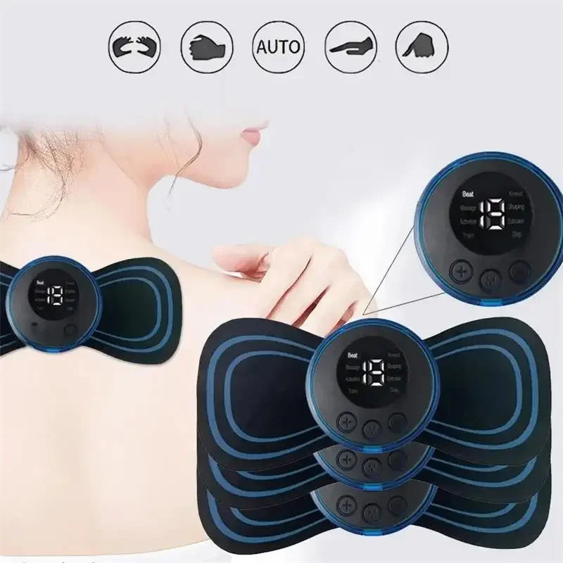 EMS Electric Muscle Massager — 8 Modes, 19 Intensity Levels | Neck, Back & Body Relief